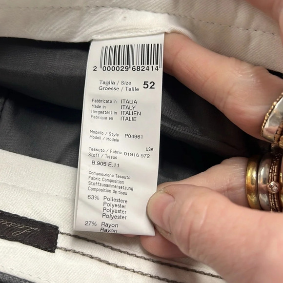 Men’s NWT Peserico Gray Trouser size 52/XL - Picture 10 of 12